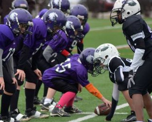 football players at Riverside Park All Weather Fields