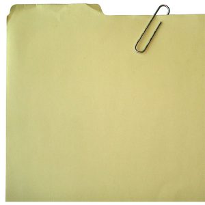 folder with paper clip