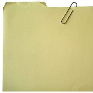 folder with paper clip
