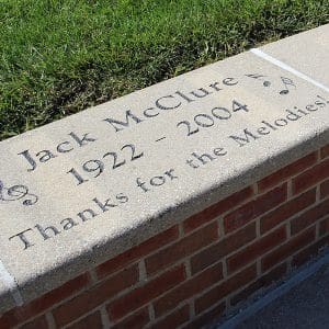 beech acres park amphitheater seat wall