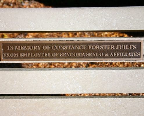 Last gifts: Adopt-a-Bench