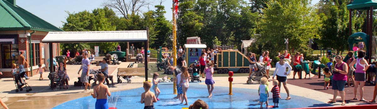 Beech Acres Park playground and water play